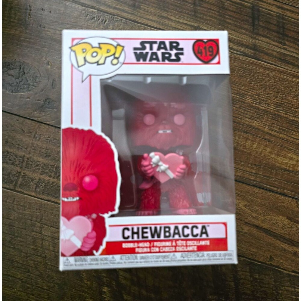 Funko Pop! Star Wars Chewbacca #419 Valentine Red Heart Figure 2020